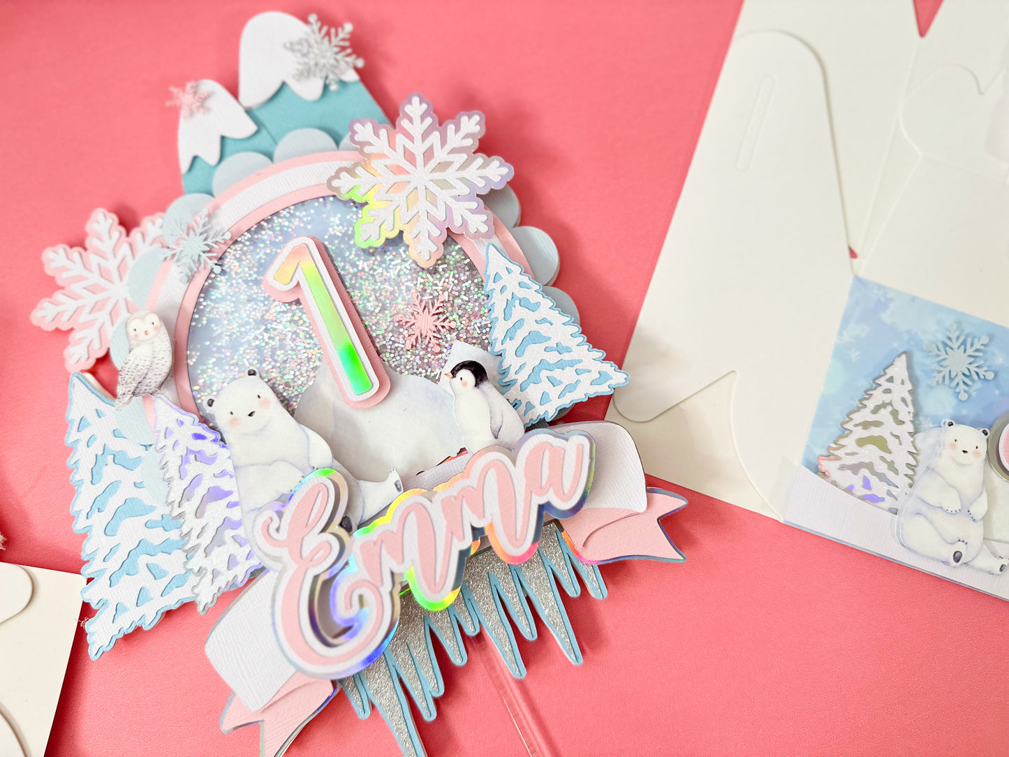 Cake topper Winter Onederland  | First birthday | Winter baby | Winter birthday decor |  | Winter 1st birthday | Onerderland