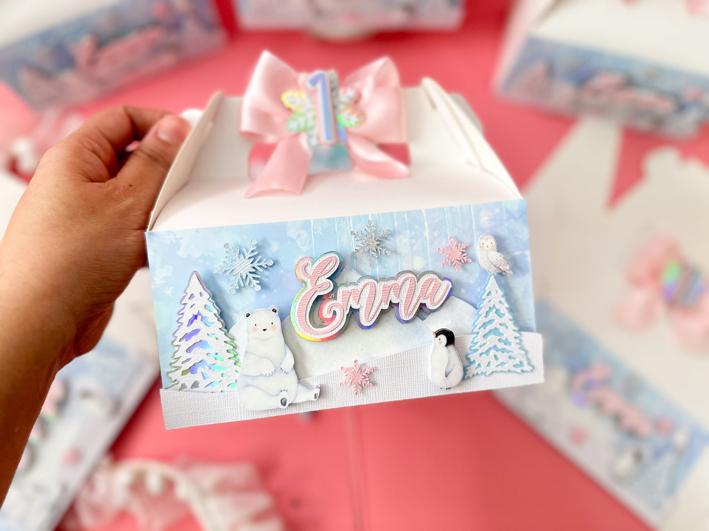 favor boxes Winter Onederland  | First birthday | Winter baby | Winter birthday decor |  | Winter 1st birthday | Onerderland