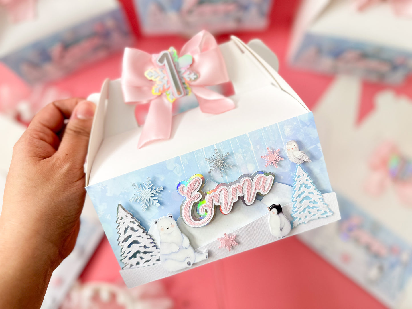 favor boxes Winter Onederland  | First birthday | Winter baby | Winter birthday decor |  | Winter 1st birthday | Onerderland
