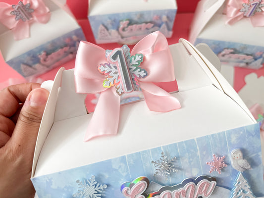 favor boxes Winter Onederland  | First birthday | Winter baby | Winter birthday decor |  | Winter 1st birthday | Onerderland