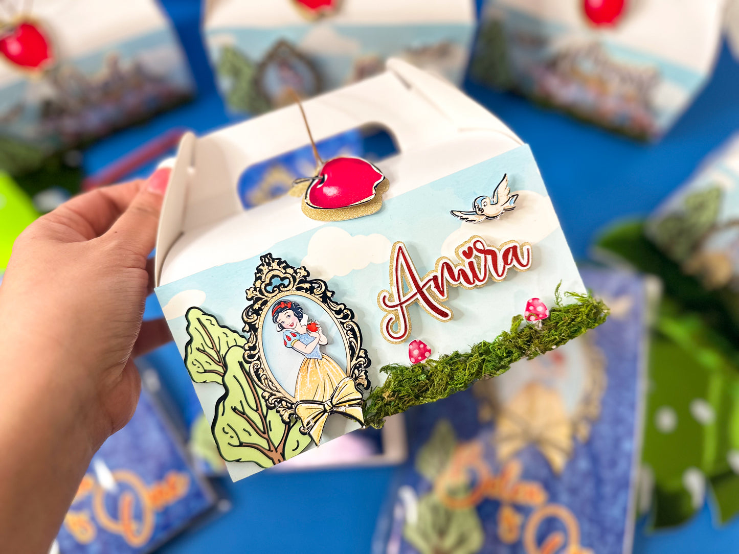 Snow White favor boxes | Party favors | kids party decor | goodie boxes | Cajas de dulce | Snow White and 7 friends