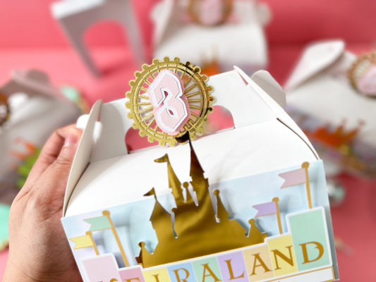 Vintage park favor boxes | birthday party favors | vintage park birthday| birthday favors | Gable boxes