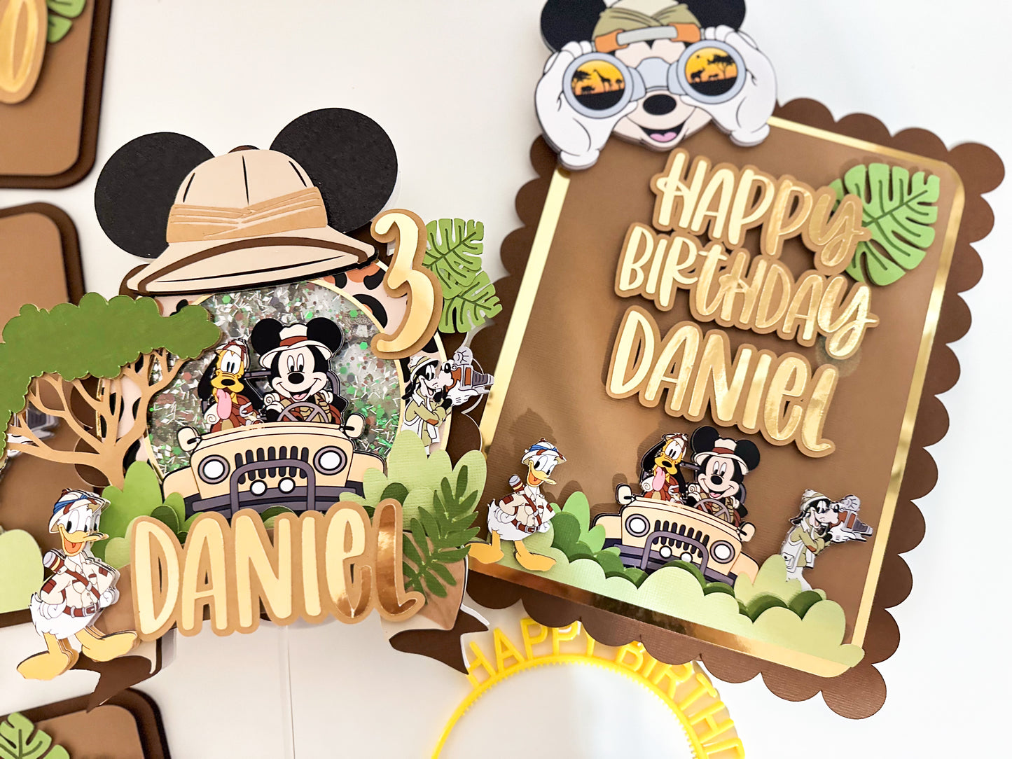 Mickey Safari Table sign | welcome table sign | 8x10 standing Table sign | Party decoration | Birthday table sign | Safari theme birthday