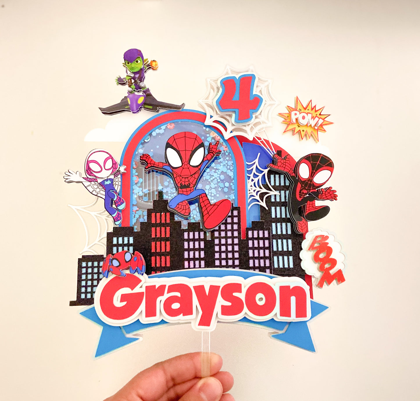 Spidey and friends cake topper | Spidey cake topper | kids party decorations | Spiderman birthday | superheroes cake topper |