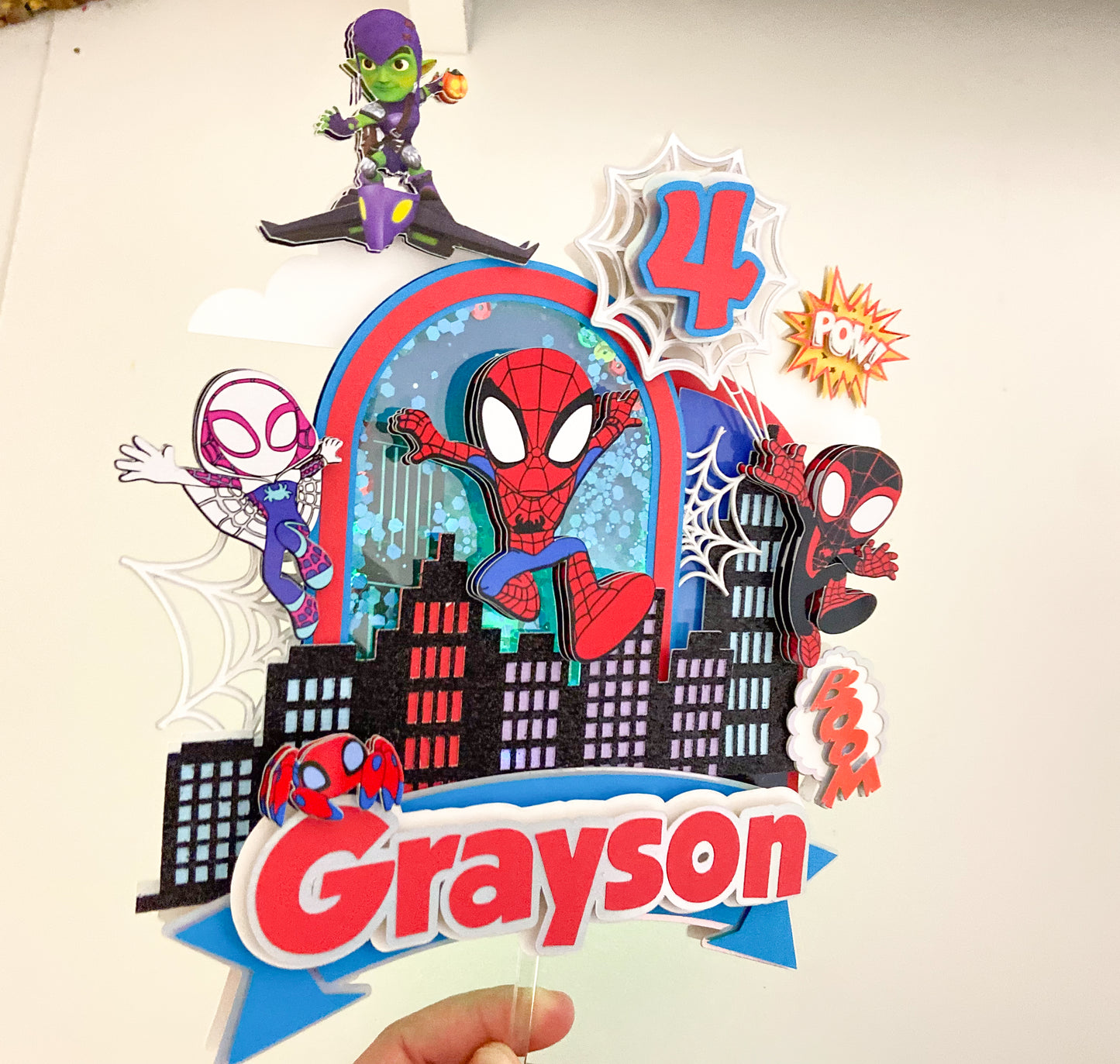 Spidey and friends cake topper | Spidey cake topper | kids party decorations | Spiderman birthday | superheroes cake topper |