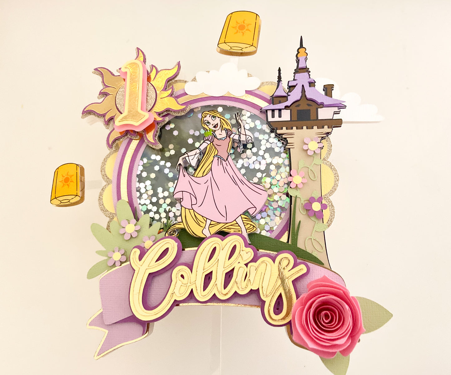 Rapunzel cake topper | tangled inspired topper | princess birthday | kids party decorations | Princess inspired party | Tangled birthday