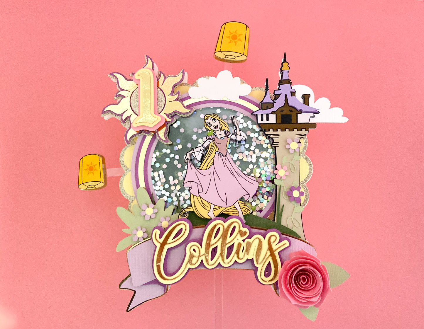 Rapunzel cake topper | tangled inspired topper | princess birthday | kids party decorations | Princess inspired party | Tangled birthday