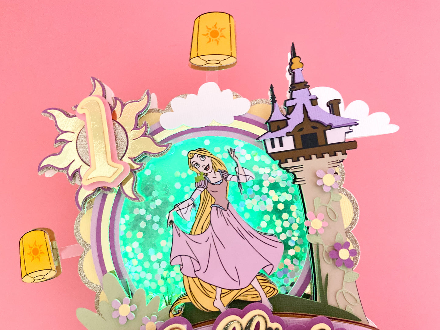 Rapunzel cake topper | tangled inspired topper | princess birthday | kids party decorations | Princess inspired party | Tangled birthday