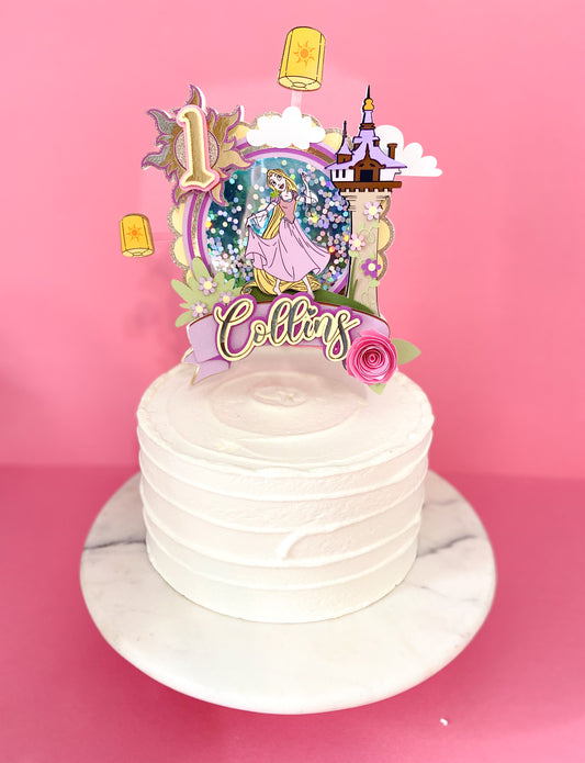 Rapunzel cake topper | tangled inspired topper | princess birthday | kids party decorations | Princess inspired party | Tangled birthday