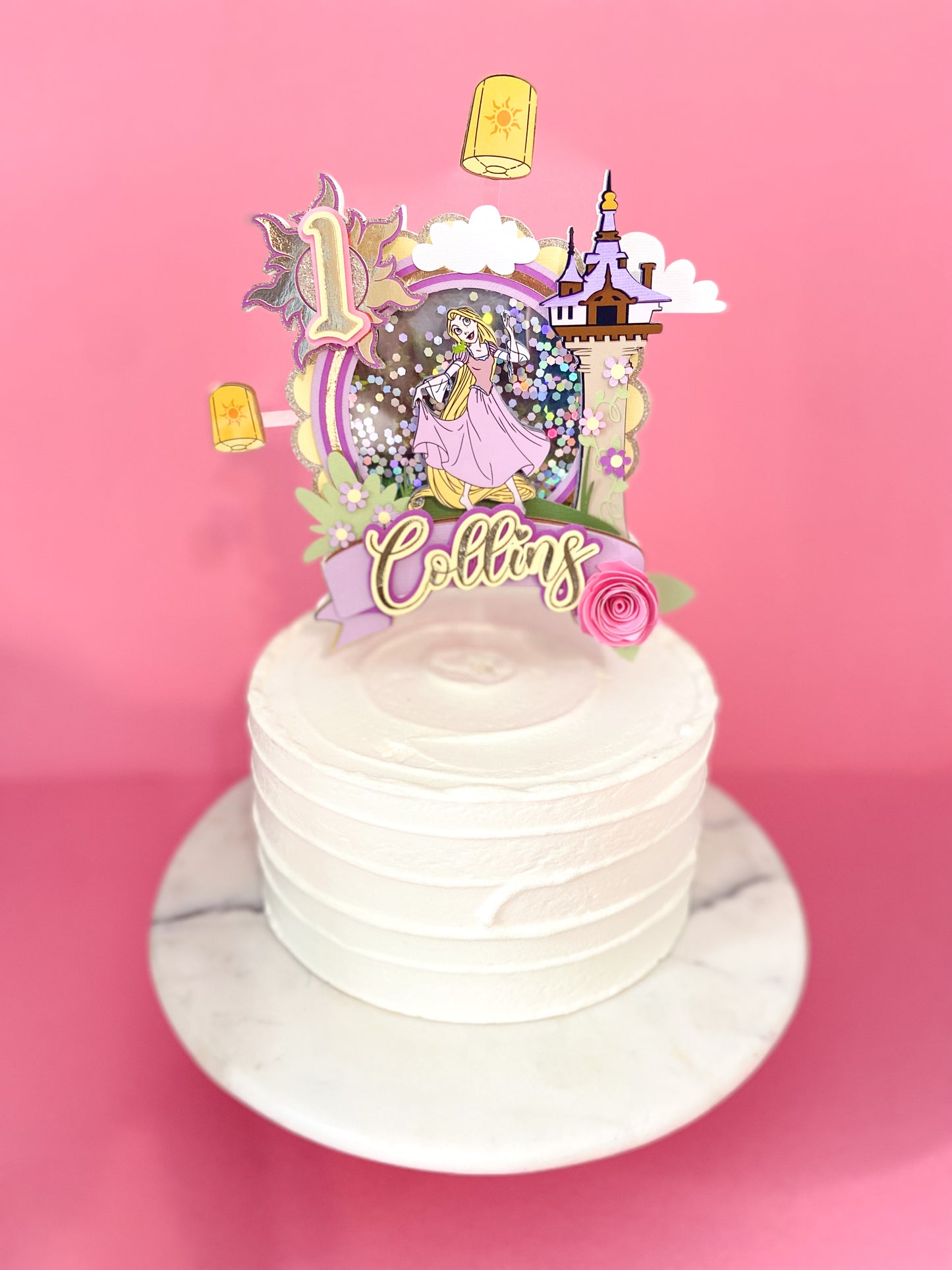Rapunzel cake topper | tangled inspired topper | princess birthday | kids party decorations | Princess inspired party | Tangled birthday