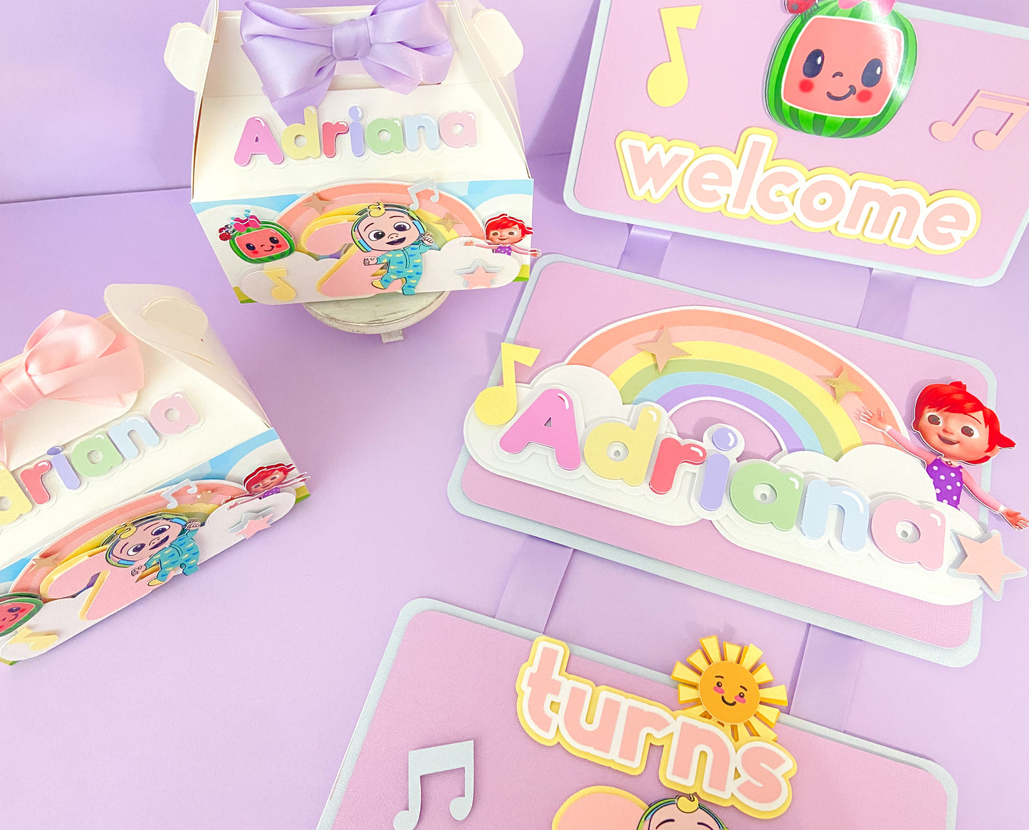 Cocomelon favor boxes | Cocomelon birthday | kids party decor | party favors | Cocomelon party theme | Cocomelon custom favors