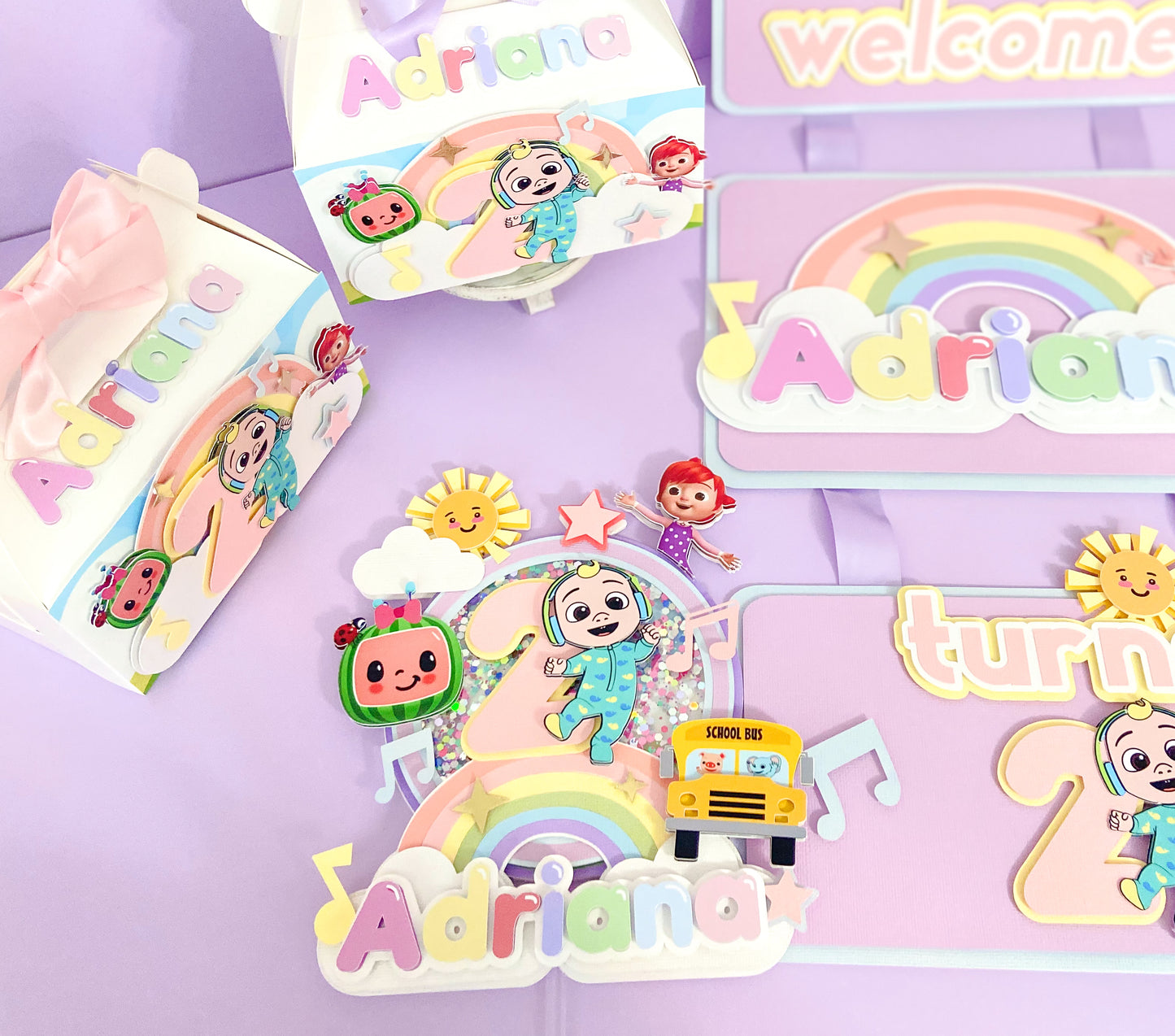 Cocomelon favor boxes | Cocomelon birthday | kids party decor | party favors | Cocomelon party theme | Cocomelon custom favors