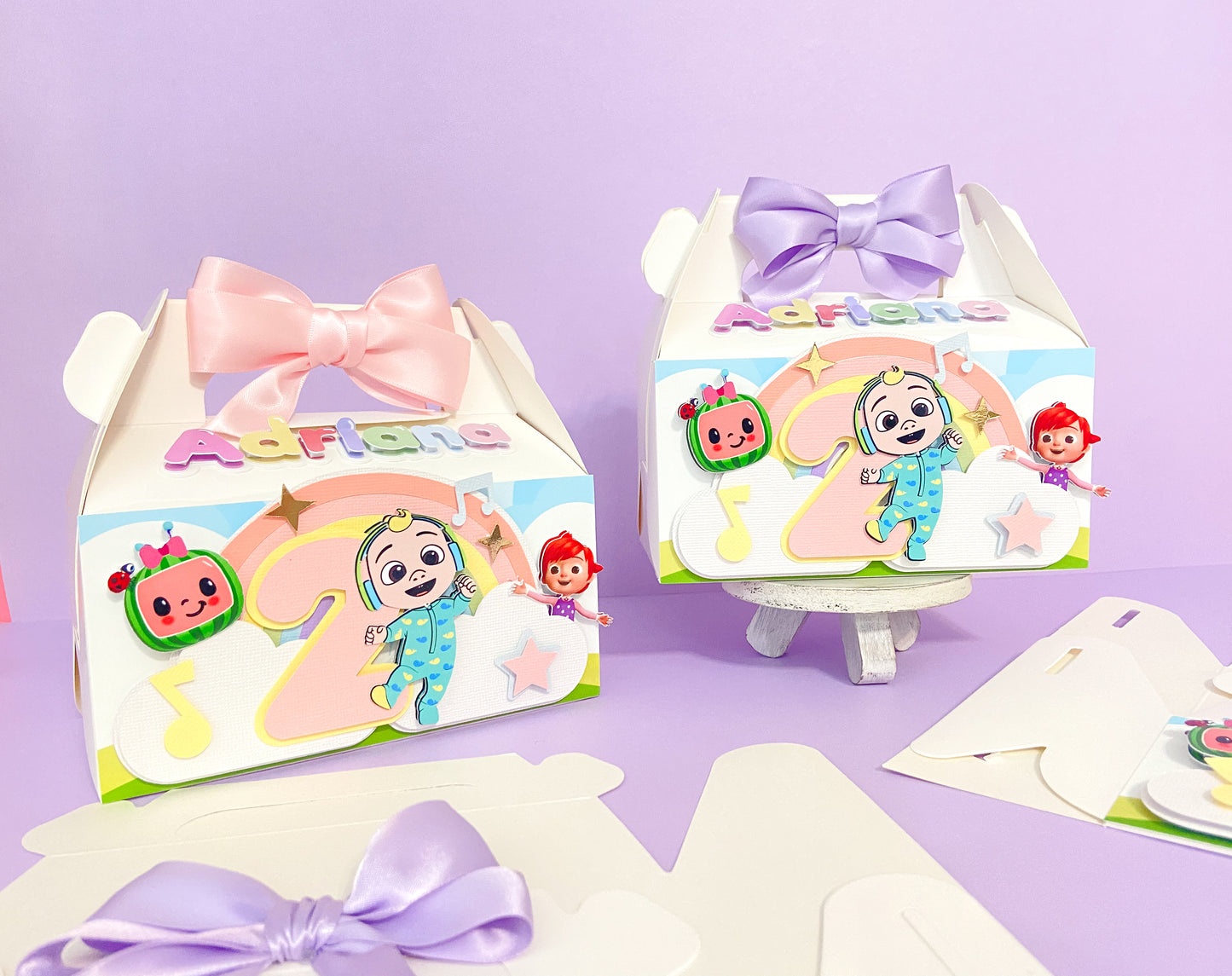 Cocomelon favor boxes | Cocomelon birthday | kids party decor | party favors | Cocomelon party theme | Cocomelon custom favors