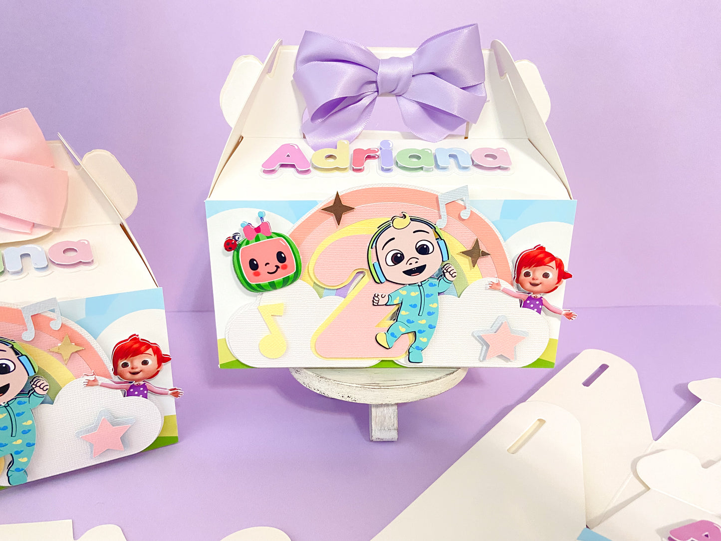 Cocomelon favor boxes | Cocomelon birthday | kids party decor | party favors | Cocomelon party theme | Cocomelon custom favors
