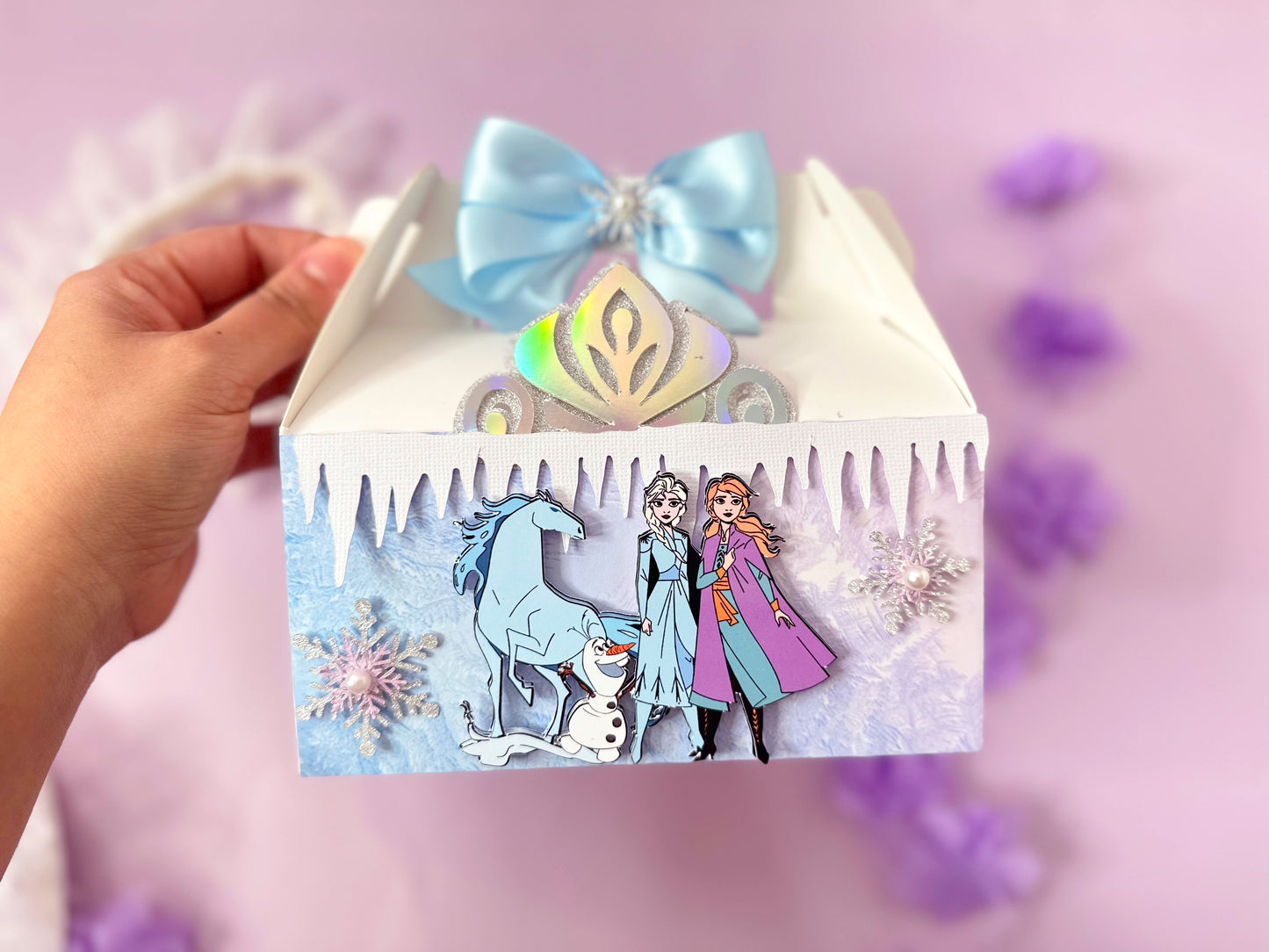 frozen favor Boxes | Anna and Elsa party | Frozen Favors | | party decor | personalized favor boxes | Gable boxes