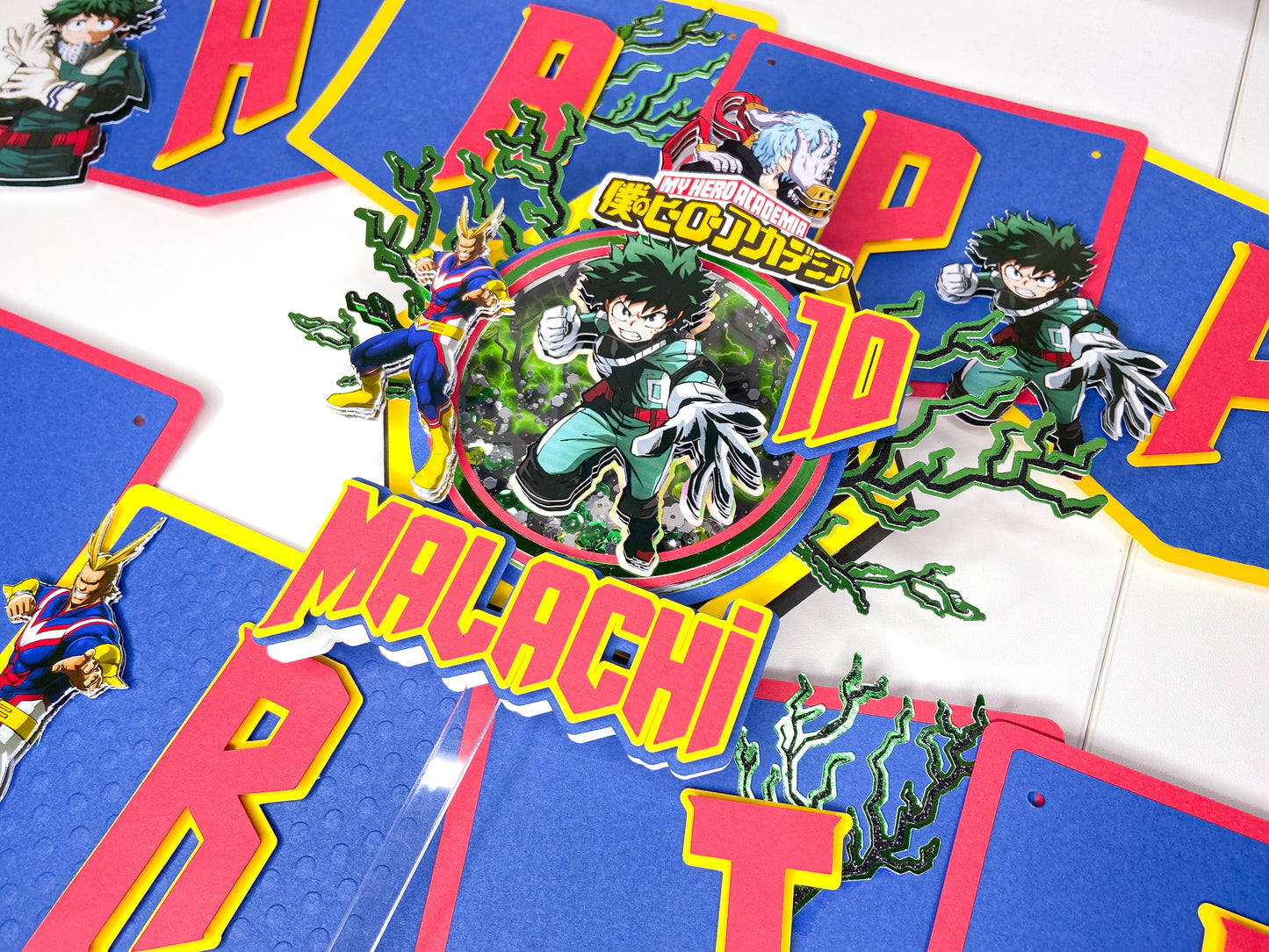 My hero academia cake topper | anime birthday party | all might birthday | Izuku midoriya | Hero academia birthday | anime themed birthday
