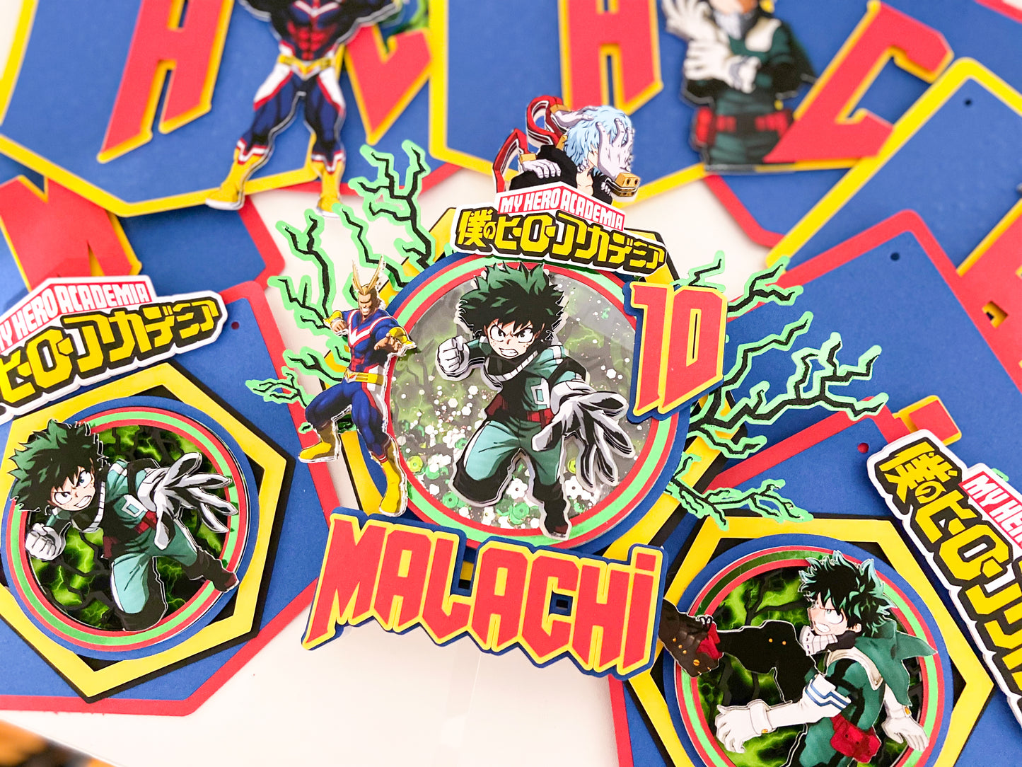 My hero academia cake topper | anime birthday party | all might birthday | Izuku midoriya | Hero academia birthday | anime themed birthday