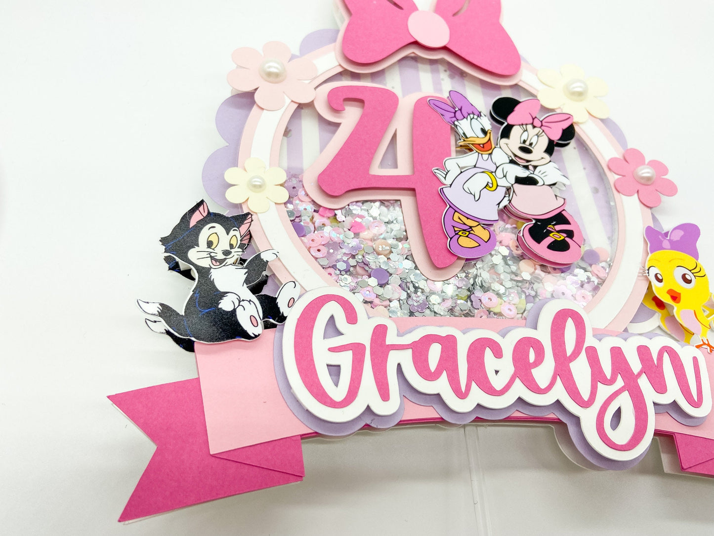 Minnie Mouse shaker topper | Minnie Mouse birthday | Daisy party | Minnie and daisy birthday | Cuckoo loca