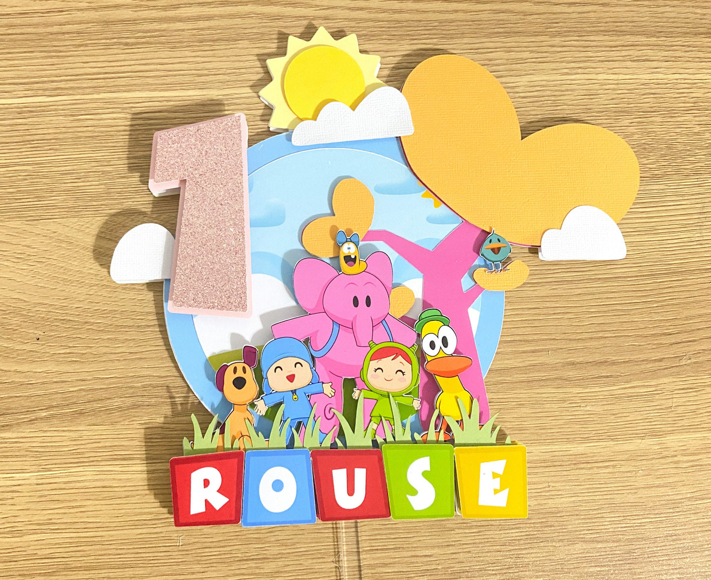 Pocoyo Cake topper | Pocoyo and friends | party favors | kids birthday | party decor | Pocoyo birthday