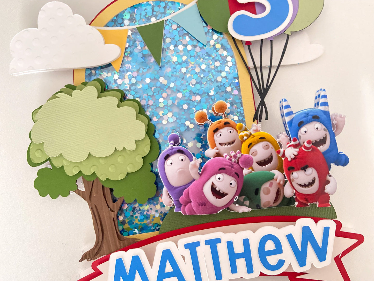 Oddbods cake topper | oddbods party decorations | birthday party decor | cake smash | oddbods birthday