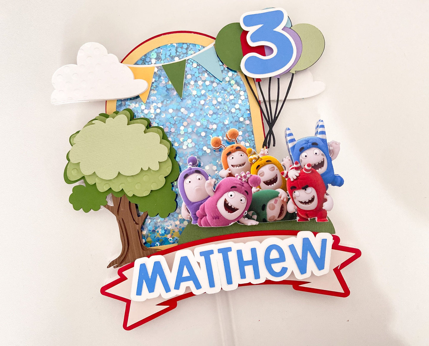 Oddbods cake topper | oddbods party decorations | birthday party decor | cake smash | oddbods birthday