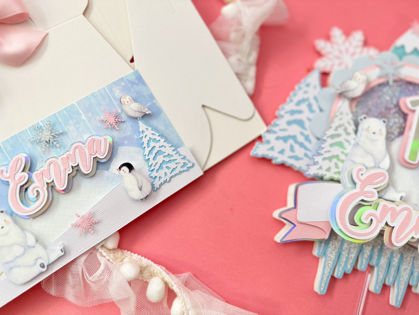 Cake topper Winter Onederland  | First birthday | Winter baby | Winter birthday decor |  | Winter 1st birthday | Onerderland