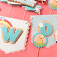 Two Groovy Bluey cake topper | groovy birthday | blue dog sisters | retro groovy party | bluey cupcake toppers | party banner
