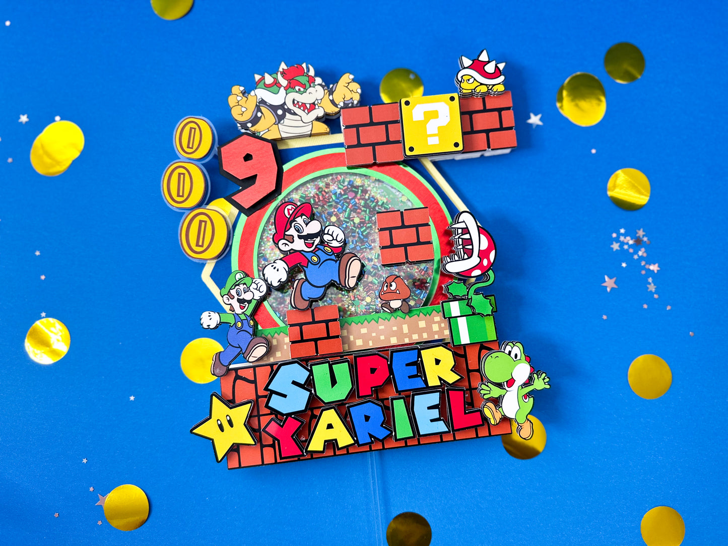 Plumber brothers Cake topper | game cake topper | bothers | plumbers bros