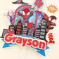 Spidey and friends cake topper | Spidey cake topper | kids party decorations | Spiderman birthday | superheroes cake topper |
