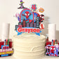 Spidey and friends cake topper | Spidey cake topper | kids party decorations | Spiderman birthday | superheroes cake topper |