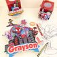 Spidey and friends cake topper | Spidey cake topper | kids party decorations | Spiderman birthday | superheroes cake topper |