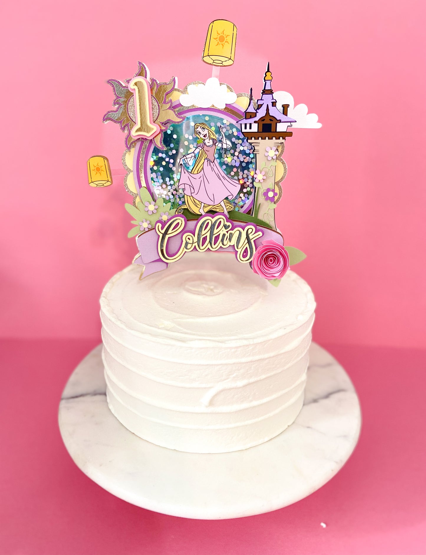 Rapunzel cake topper | tangled inspired topper | princess birthday | kids party decorations | Princess inspired party | Tangled birthday