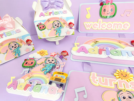Cocomelon favor boxes | Cocomelon birthday | kids party decor | party favors | Cocomelon party theme | Cocomelon custom favors