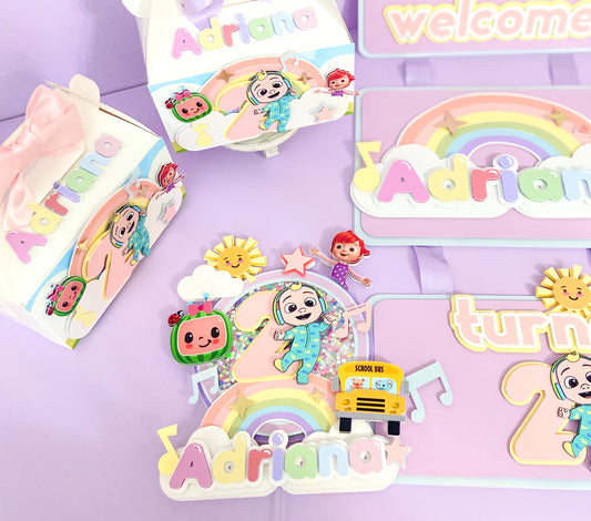 Cocomelon favor boxes | Cocomelon birthday | kids party decor | party favors | Cocomelon party theme | Cocomelon custom favors