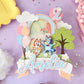 Daisies Bluey cake topper | 3D cake topper | dog sisters party | Bingo and Bluey cake topper | Bluey and bingo party | shaker cake topper