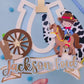 Cowboy cake topper | cowboy party | vaquero party | farm birthday | western birthday | cow party cake topper