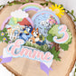 Bluey cake topper | 3D cake topper | Bluey birthday | Bingo and Bluey cake topper | Bluey party | shaker cake topper