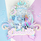 frozen inspired cake topper, Anna and Elsa party, Frozen party, shaker cake topper, party decor, personalized cake topper
