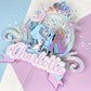 frozen inspired cake topper, Anna and Elsa party, Frozen party, shaker cake topper, party decor, personalized cake topper