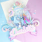 frozen inspired cake topper, Anna and Elsa party, Frozen party, shaker cake topper, party decor, personalized cake topper