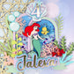 Little Mermaid cake topper | under the sea | Mermaid shaker topper | 3D Mermaid shaker | Little mermaid party decor