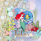 Little Mermaid cake topper | under the sea | Mermaid shaker topper | 3D Mermaid shaker | Little mermaid party decor