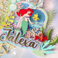 Little Mermaid cake topper | under the sea | Mermaid shaker topper | 3D Mermaid shaker | Little mermaid party decor
