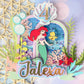 Little Mermaid cake topper | under the sea | Mermaid shaker topper | 3D Mermaid shaker | Little mermaid party decor