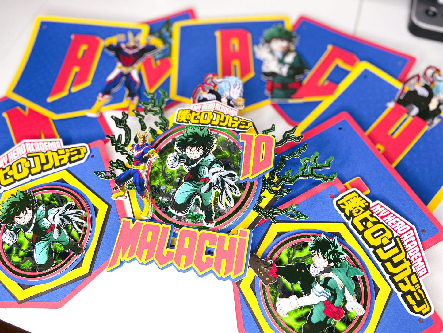 My hero academia cake topper | anime birthday party | all might birthday | Izuku midoriya | Hero academia birthday | anime themed birthday