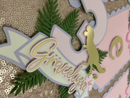 Three Rex cake topper, Dino theme, Girl dinosaur theme party, Party decor, 3 Rex birthday