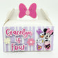 Minnie Mouse favor box | personalized gable box | party decorations | party gift box | birthday favor box | Minnie Mouse theme party