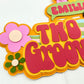 Two groovy cake topper | groovy birthday party | 2nd birthday party | retro birthday | 60s 70s party | flower child