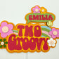 Two groovy cake topper | groovy birthday party | 2nd birthday party | retro birthday | 60s 70s party | flower child