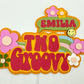 Two groovy cake topper | groovy birthday party | 2nd birthday party | retro birthday | 60s 70s party | flower child